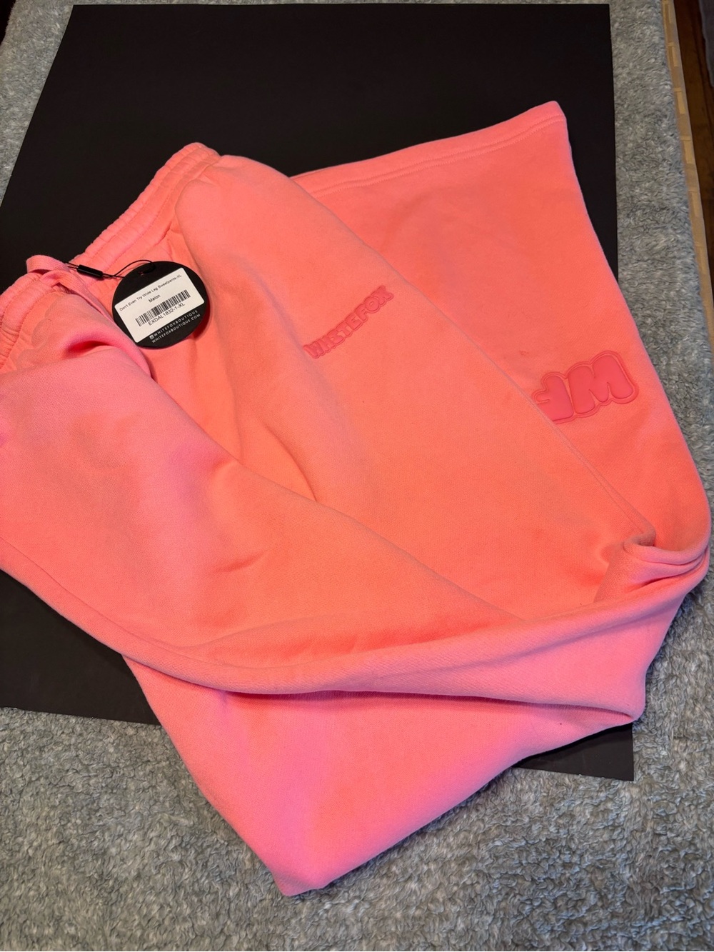 White Fox Boutique Coral Pink Kids Sweatpants